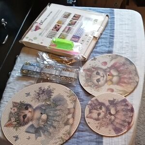 Cute Cat Food Server Diamond Painting Kit